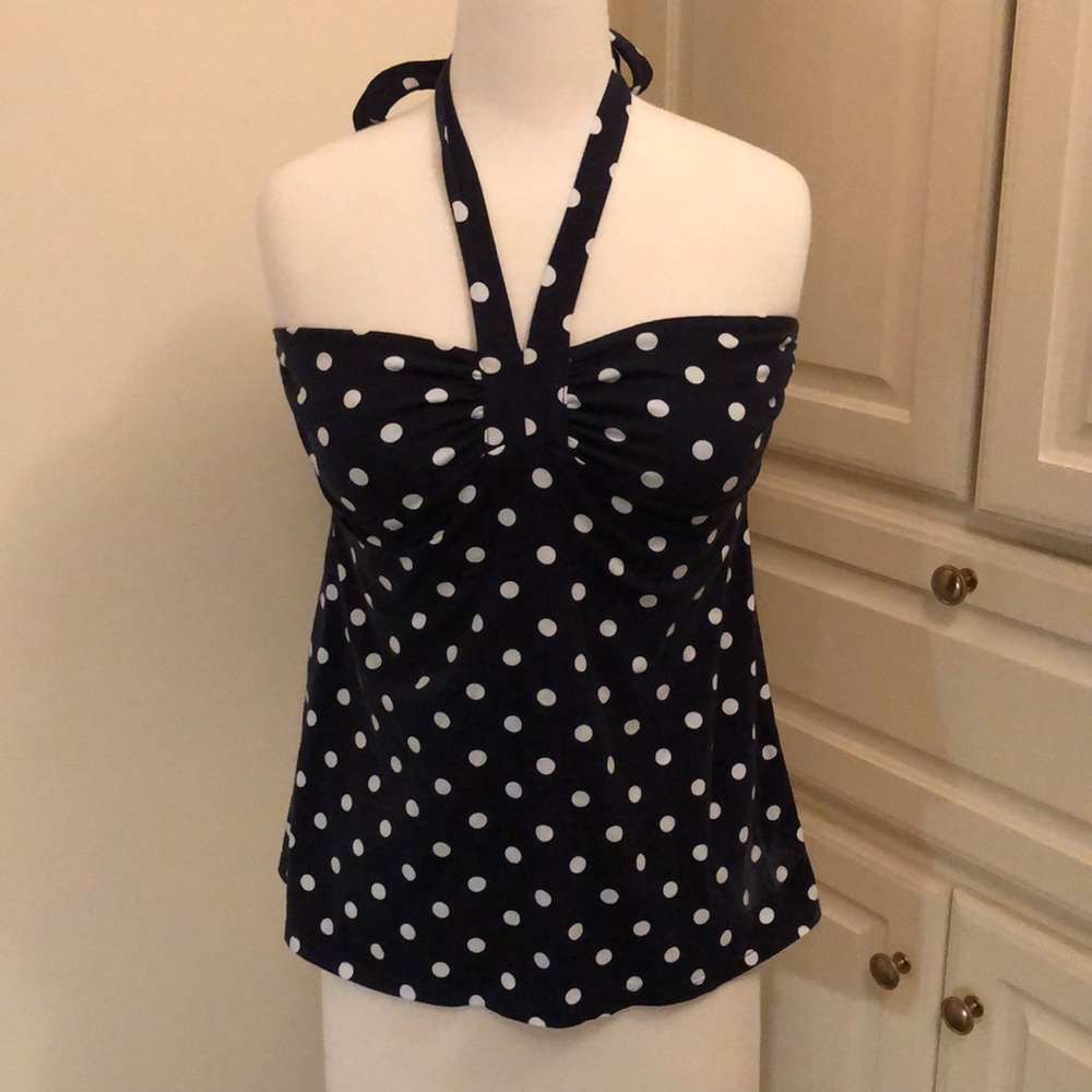 Ann Taylor LOFT Polka Dot Halter- Small Petite